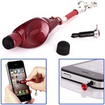 Multifunction mini strap touch pen (Red)